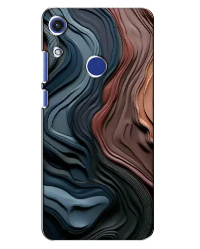 Чехол для Huawei Honor 8A с картинкой «Цветные волны каньона»