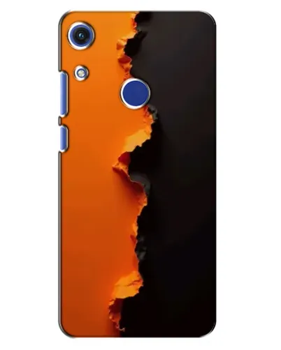 Чехол для Huawei Honor 8A с картинкой «Оранжевый разлом»