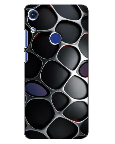 Чехол для Huawei Honor 8A с картинкой «Объемная темная решетка»