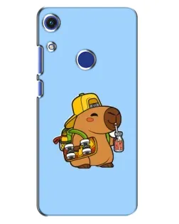 Чехол для Huawei Honor 8A с картинкой «Капибара на скейте»