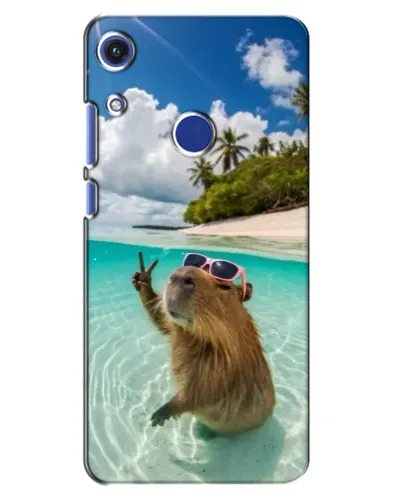Чехол для Huawei Honor 8A с картинкой «Капибара на море» Чехол для Huawei Honor 8A с картинкой «Капибара на море»