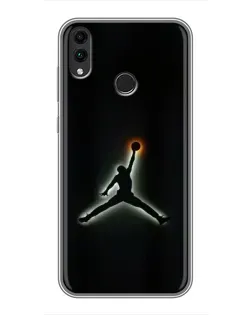 Чохол для Huawei Honor 8X з картинкою «Jordan Gradient Logo»