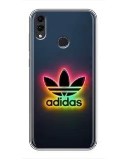Чехол для Huawei Honor 8X с картинкой «Неоновый Adidas»