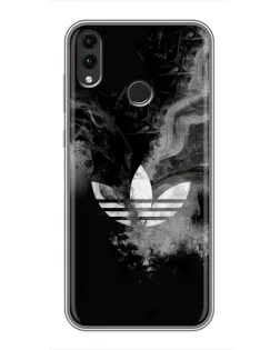 Чехол для Huawei Honor 8X с картинкой «Абстрактный дым Adidas»