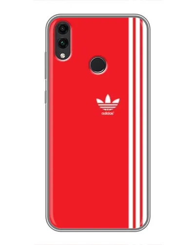 Чехол для Huawei Honor 8X с картинкой «Красный минимализм Adidas»