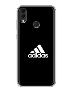 Чехол для Huawei Honor 8X с картинкой «Черная классика Adidas»