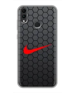 Чохол для Huawei Honor 8X з картинкою «Nike — карбонова сітка»