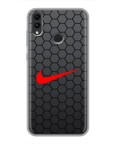 Чехол для Huawei Honor 8X с картинкой «Nike — карбоновая сетка»