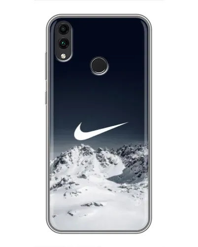 Чехол для Huawei Honor 8X с картинкой «Nike — зимние горы»