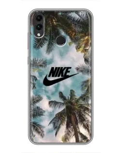 Чехол для Huawei Honor 8X с картинкой «Тропический принт Nike»