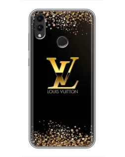 Чехол для Huawei Honor 8X с картинкой «LV — золотые искры»