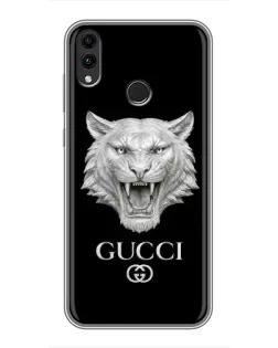 Чохол для Huawei Honor 8X з картинкою «Gucci — срібний лев» Чохол для Huawei Honor 8X з картинкою «Gucci — срібний лев»