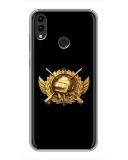 Чехол для Huawei Honor 8X с картинкой «PUBG — оранжевый градиент»