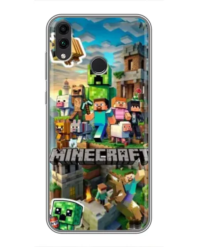 Чехол для Huawei Honor 8X с картинкой «Замок Minecraft»