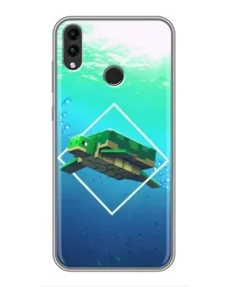 Чехол для Huawei Honor 8X с картинкой «Черепаха Minecraft» Чехол для Huawei Honor 8X с картинкой «Черепаха Minecraft»