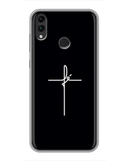 Чехол для Huawei Honor 8X с картинкой «Тонкий крест»
