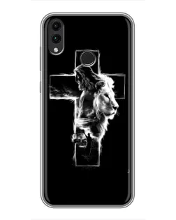 Чехол для Huawei Honor 8X с картинкой «Сияющий крест Jesus»