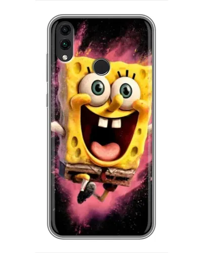 Чехол для Huawei Honor 8X с картинкой «Взрывной Спанч Боб»