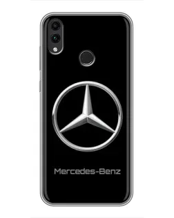 Чехол для Huawei Honor 8X с картинкой «Mercedes Silver Logo»