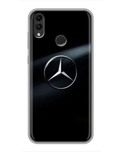 Чехол для Huawei Honor 8X с картинкой «Mercedes на металле»