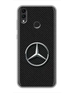 Чехол для Huawei Honor 8X с картинкой «Карбоновый Mercedes стиль»