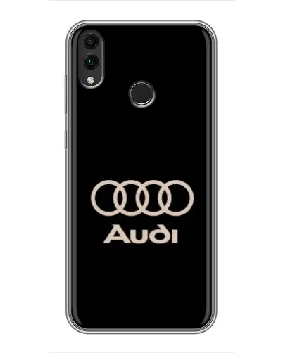 Чехол для Huawei Honor 8X с картинкой «Audi — золотой логотип»
