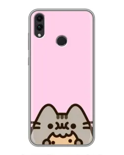 Чохол для Huawei Honor 8X з картинкою «Pusheen та печиво» Чохол для Huawei Honor 8X з картинкою «Pusheen та печиво»
