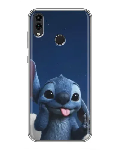 Чехол для Huawei Honor 8X с картинкой «Стич в облаках»