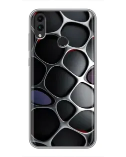 Чохол для Huawei Honor 8X з картинкою «Об'ємна темна решітка»