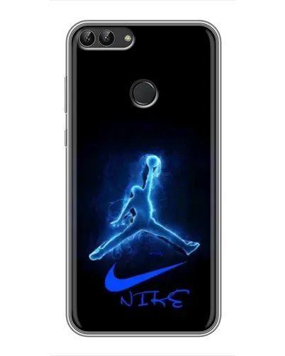 Чехол для Huawei Honor 9 Lite с картинкой «Jordan Neon Blue»