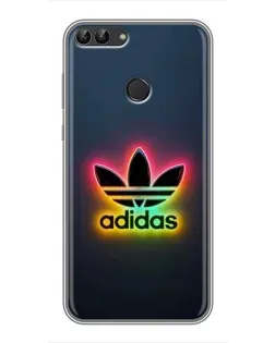 Чехол для Huawei Honor 9 Lite с картинкой «Неоновый Adidas»