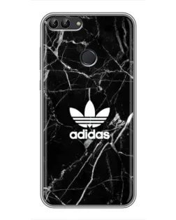 Чехол для Huawei Honor 9 Lite с картинкой «Белый мрамор Adidas»