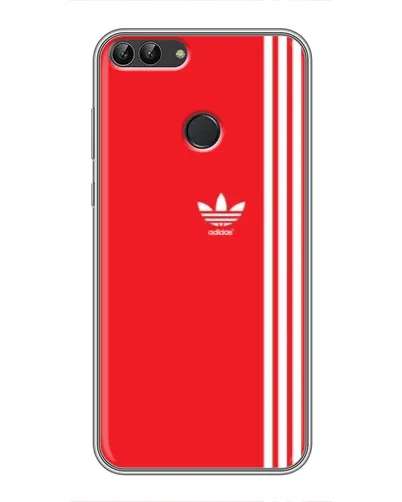 Чехол для Huawei Honor 9 Lite с картинкой «Красный минимализм Adidas»