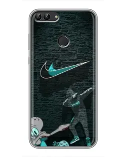 Чехол для Huawei Honor 9 Lite с картинкой «Спортивный арт Nike» Чехол для Huawei Honor 9 Lite с картинкой «Спортивный арт Nike»