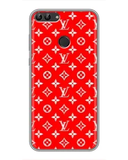 Чехол для Huawei Honor 9 Lite с картинкой «Яркий паттерн LV»