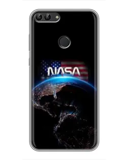 Чехол для Huawei Honor 9 Lite с картинкой «Земля из космоса NASA»