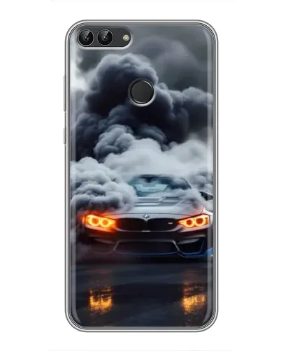 Чохол для Huawei Honor 9 Lite з картинкою «BMW у диму»