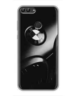 Чохол для Huawei Honor 9 Lite з картинкою «Емблема BMW — макро»