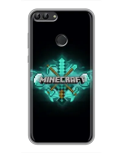 Чехол для Huawei Honor 9 Lite с картинкой «Minecraft Diamond лого» Чехол для Huawei Honor 9 Lite с картинкой «Minecraft Diamond лого»