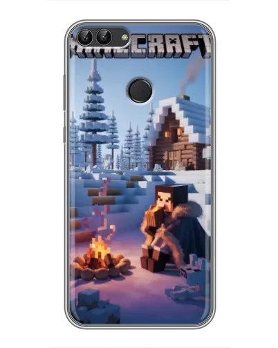 Чехол для Huawei Honor 9 Lite с картинкой «Зимний Minecraft» Чехол для Huawei Honor 9 Lite с картинкой «Зимний Minecraft»