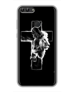 Чехол для Huawei Honor 9 Lite с картинкой «Сияющий крест Jesus»