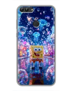 Чехол для Huawei Honor 9 Lite с картинкой «Неоновый океан»
