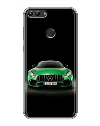 Чохол для Huawei Honor 9 Lite з картинкою «Mercedes — неоновий лого»