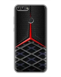 Чохол для Huawei Honor 9 Lite з картинкою «Mercedes Carbon Grid»
