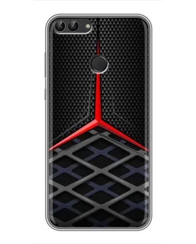 Чохол для Huawei Honor 9 Lite з картинкою «Mercedes Carbon Grid»