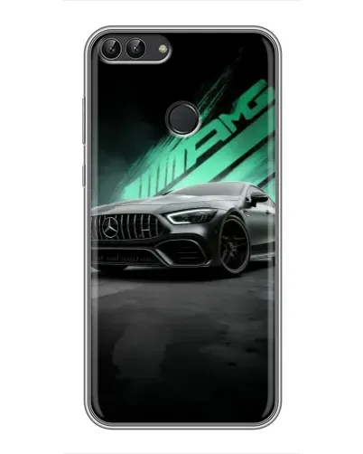 Чохол для Huawei Honor 9 Lite з картинкою «Темний Mercedes AMG»