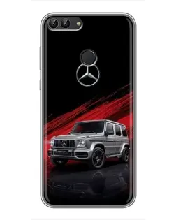 Чохол для Huawei Honor 9 Lite з картинкою «Mercedes G-Class червоний»