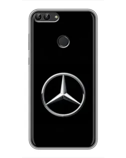 Чохол для Huawei Honor 9 Lite з картинкою «Mercedes класичний лого»