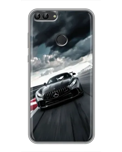 Чохол для Huawei Honor 9 Lite з картинкою «Гоночний Mercedes AMG»