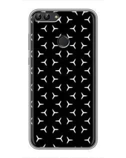 Чехол для Huawei Honor 9 Lite с картинкой «Mercedes паттерн звезд»